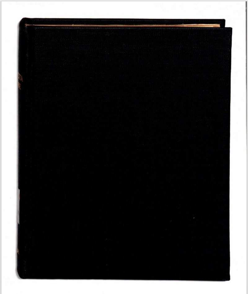 C084 plain black buckram front board
