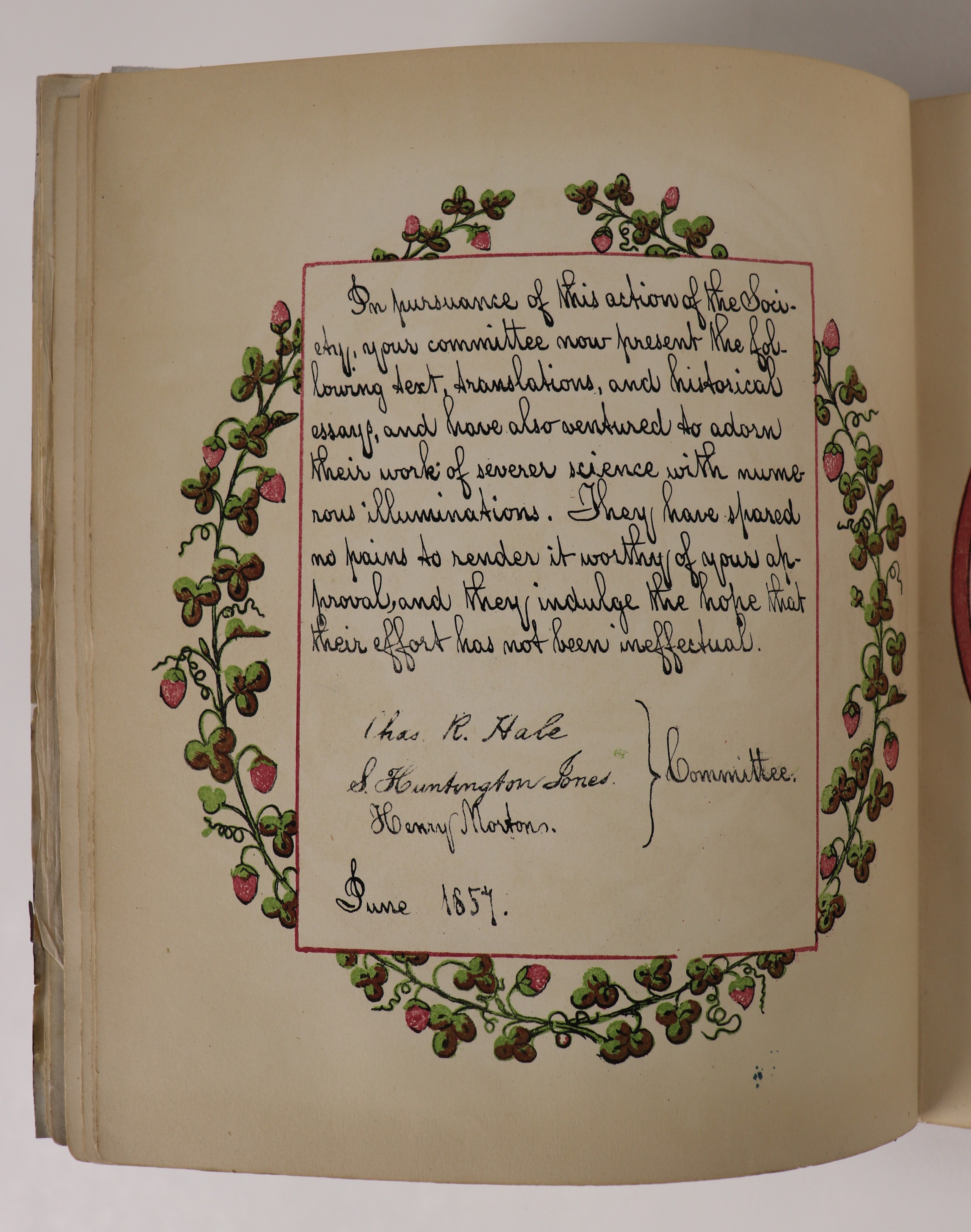 C086 committee acknowledgment leaf