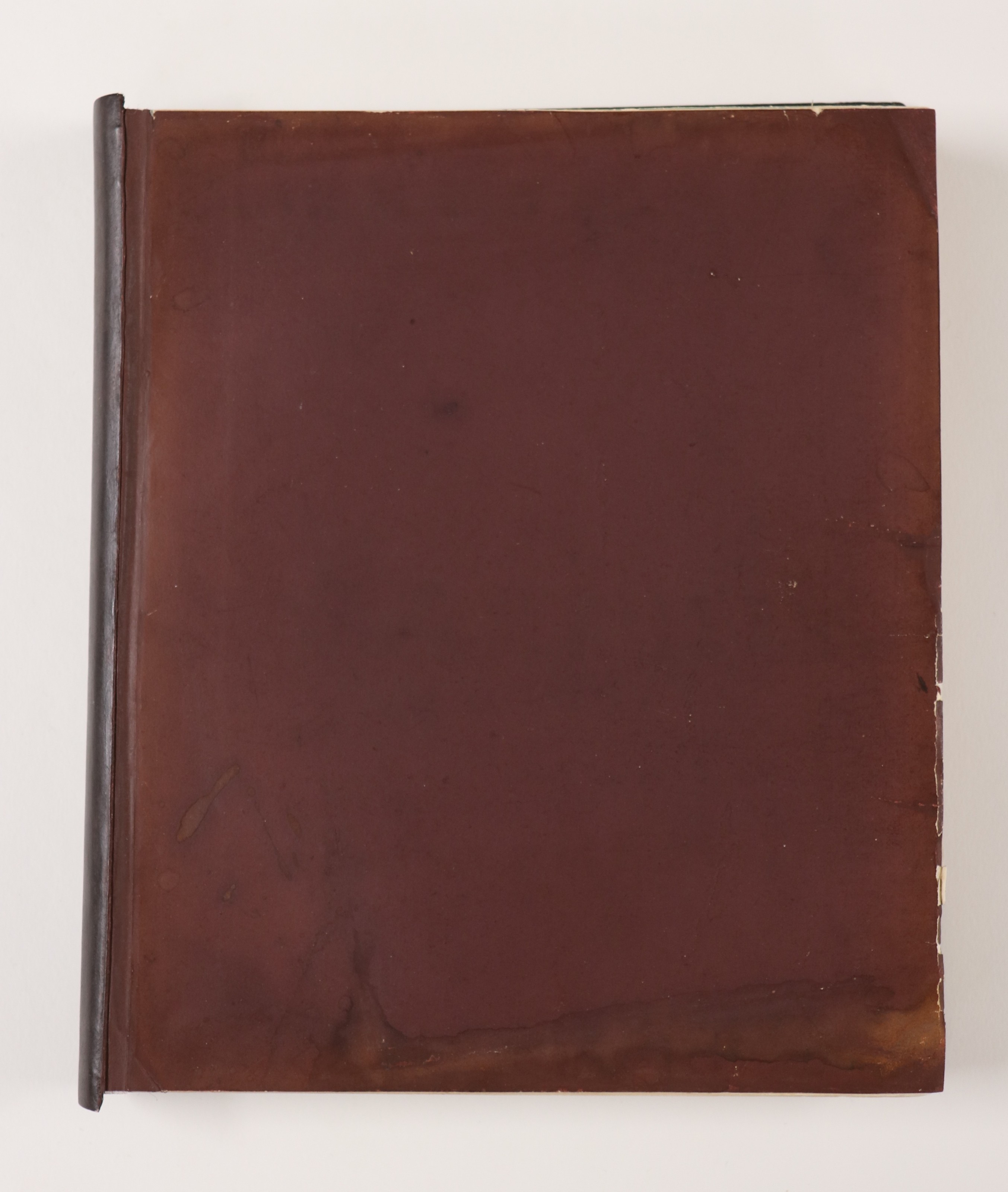 C086 later plain front board and rebacked spine