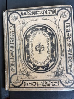 C061 original cream publisher binding with black decoration
