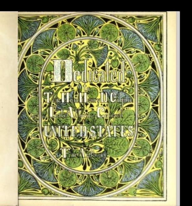 C033 illuminated dedication leaf to Henry D. Gilpin