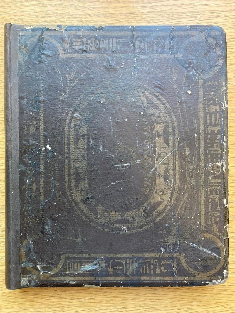 C041 heavily rubbed original front board, dark puce