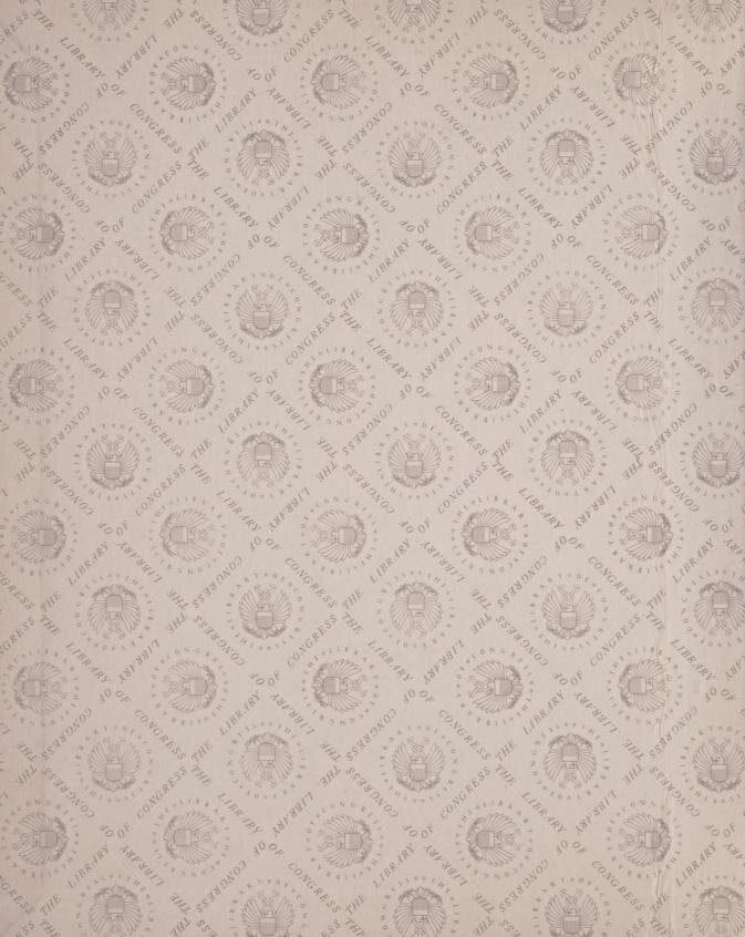 C054 Library of Congress patterned endpaper