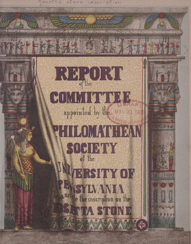 C054 first-edition title page with Bureau of Education stamp