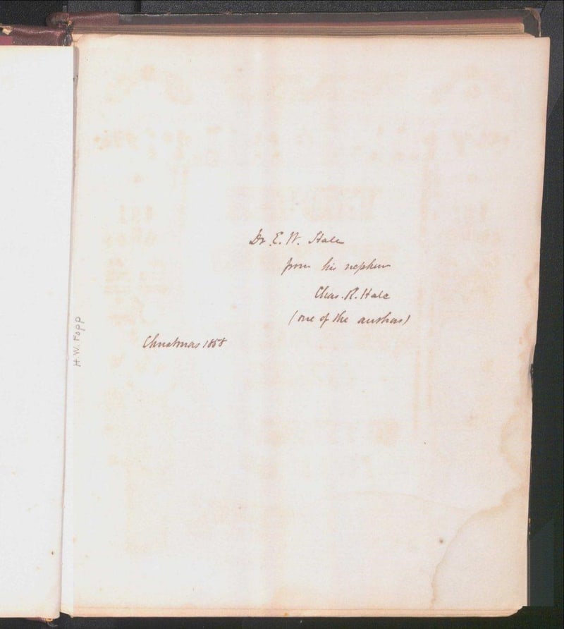 C056 H.W. Popp ownership note in the gutter margin