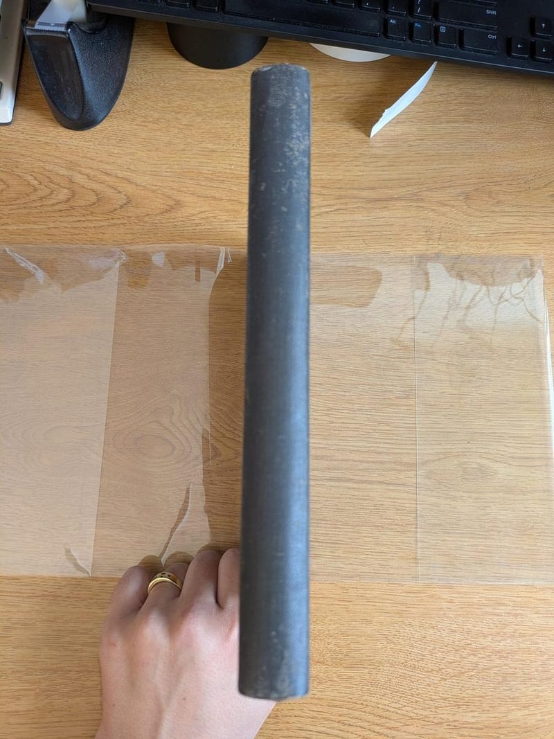 C070 later plain black cloth spine