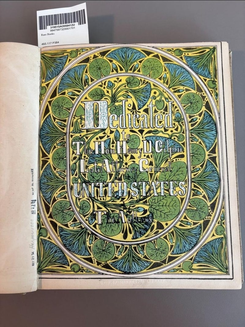 C077 illuminated dedication leaf to Henry D. Gilpin