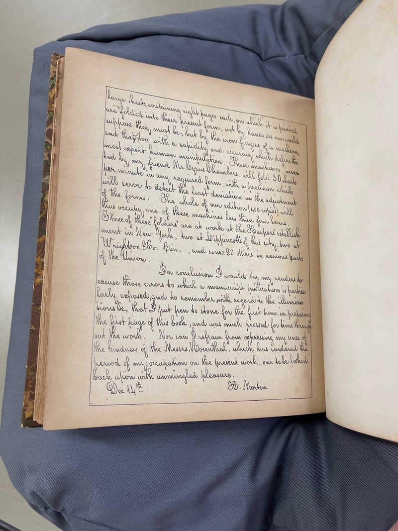 C091: End of Morton’s preface, signed “H. Morton,” “Dec 14th”