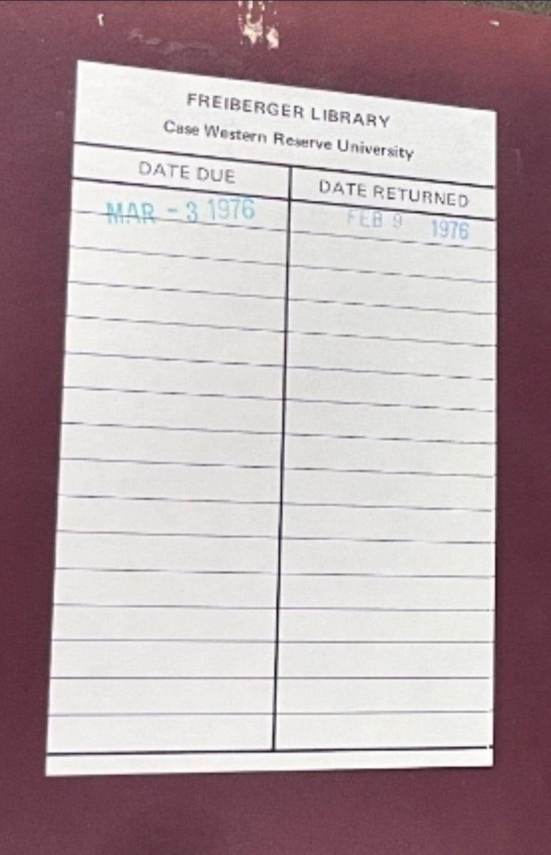 C021 Freiberger Library circulation slip