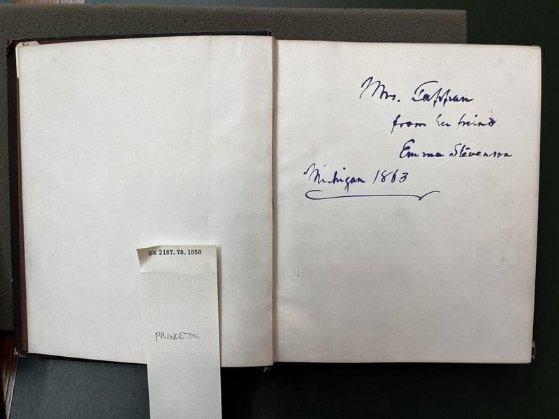 C039 Emma Stevenson / Mrs. Tappan ownership inscription