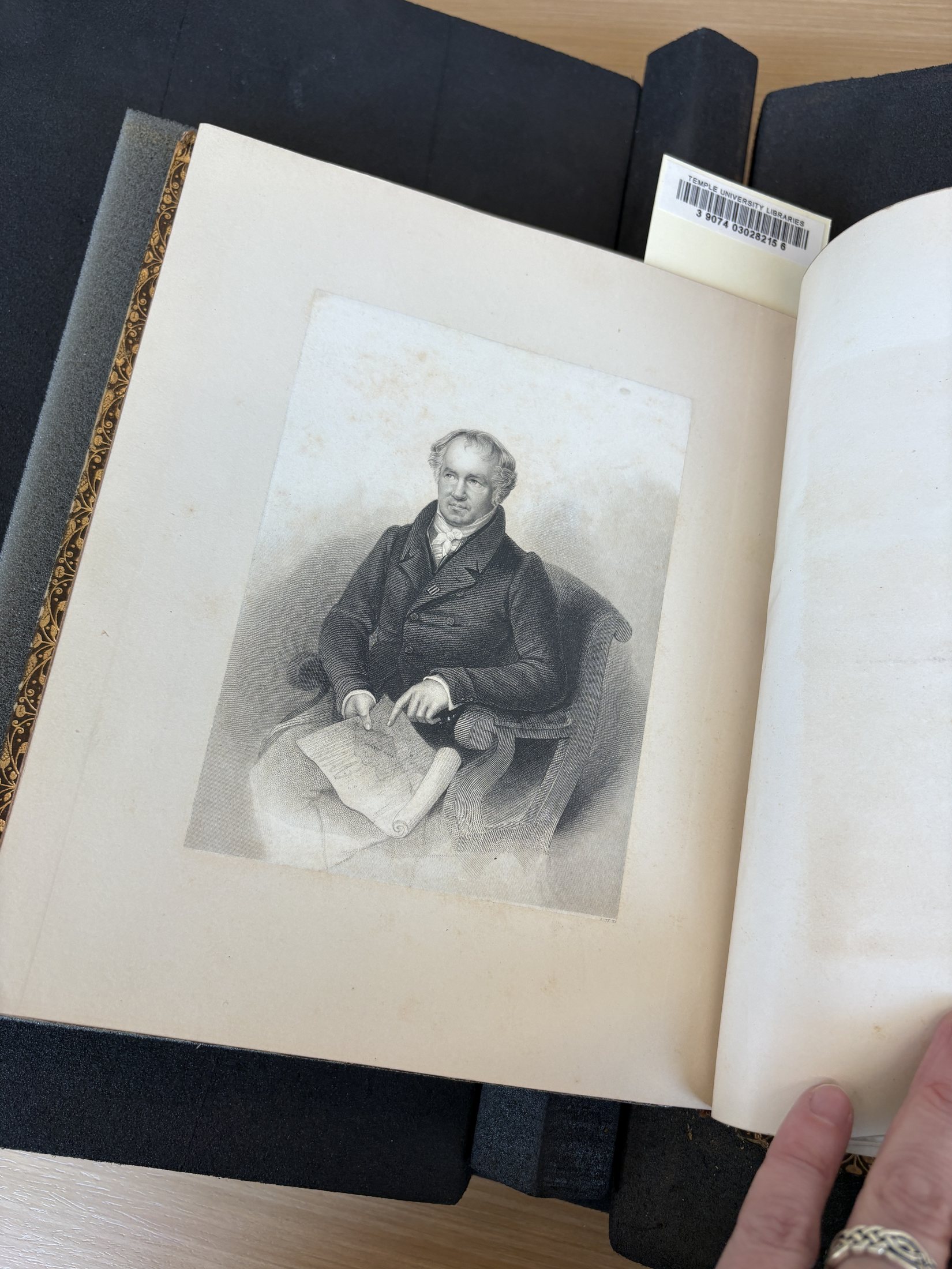 C062 inserted engraved portrait of Alexander von Humboldt